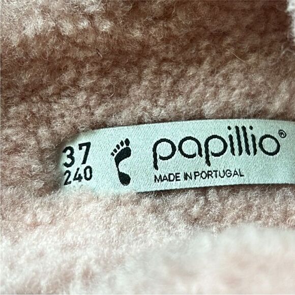 Birkenstock Papillio Arizona Teddy Shearling Slide Sandal Pink EU 37 US 6-6.5 - Picture 5 of 7